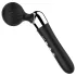 Curbat - vibrator masaj - reîncărcabil - negru