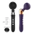 Curbat - vibrator masaj - reîncărcabil - negru