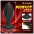 Desirel - Buttplug anal vibrator cu vibrații, cu LED multicolor - controlat prin aplicație, 10 moduri de vibrație (negru)