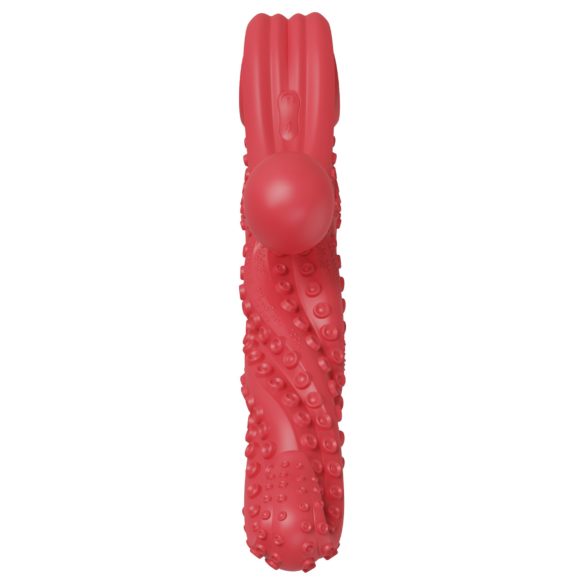 Monster Fuck - Vibrator cu brațe tentaculare pentru clitoris - silicon roșu