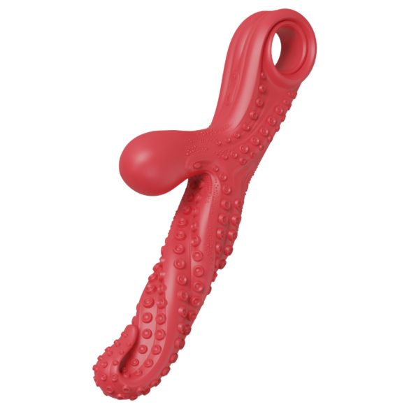 Monster Fuck - Vibrator cu brațe tentaculare pentru clitoris - silicon roșu