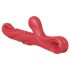 Monster Fuck - Vibrator cu brațe tentaculare pentru clitoris - silicon roșu