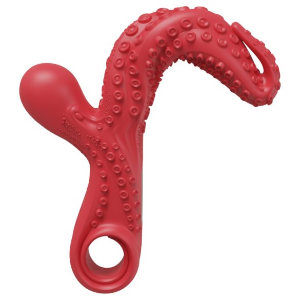 Monster Fuck - Vibrator cu brațe tentaculare pentru clitoris - silicon roșu