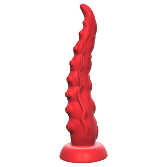 Monster Fuck - Vibrator tentacule cu ventuză și telecomandă - roșu
