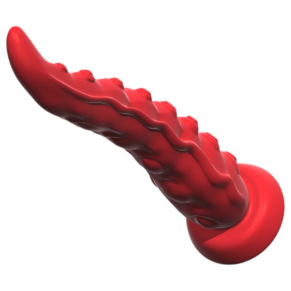 Monster Fuck - Vibrator tentacule cu ventuză și telecomandă - roșu