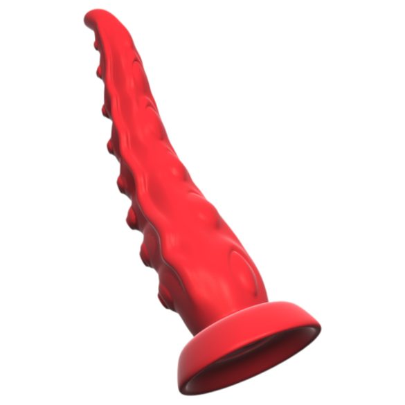 Monster Fuck - Vibrator tentacule cu ventuză și telecomandă - roșu
