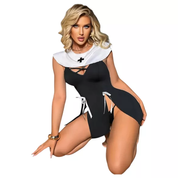 Călugăriță - costum erotic - negru