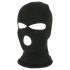 Balaclava - cagulă erotică cu trei deschideri - material tricotat - negru