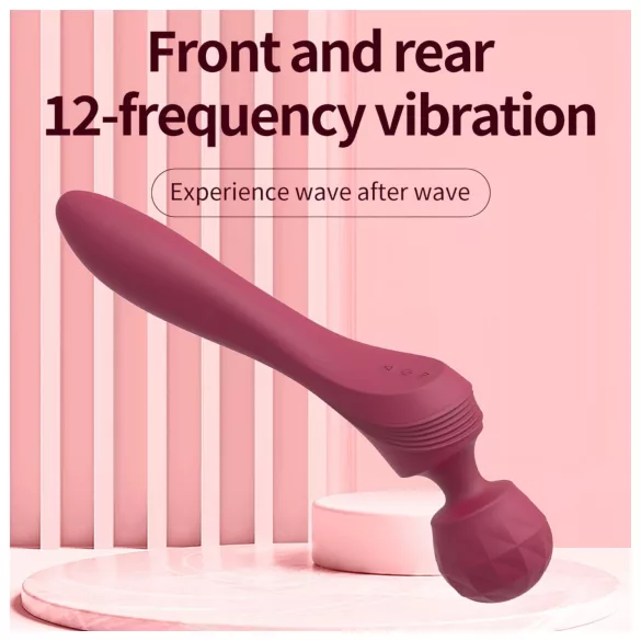 Lonely - vibrator masaj înclinat - roșu