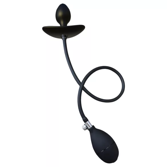 Kangvo - dop anal gonflabil magnetic cu bilă cu role (negru)