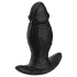 Kangvo - dildo gonflabil din silicon cu magnet (negru)