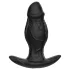 Kangvo - dildo gonflabil din silicon cu magnet (negru)
