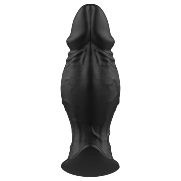Kangvo - dildo gonflabil din silicon cu magnet (negru)