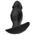 Kangvo - dildo gonflabil din silicon cu magnet (negru)