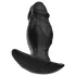 Kangvo - dildo gonflabil din silicon cu magnet (negru)