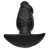 Kangvo - dildo fantezie mare, gonflabil și magnetic (negru)