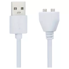   Pleasure Charge Wilson - cablu de încărcare USB magnetic (alb)