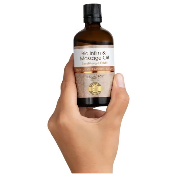 Ulei de Cocos Bio - Intim & Masaj - Cuișoare & Scorțișoară (80ml)