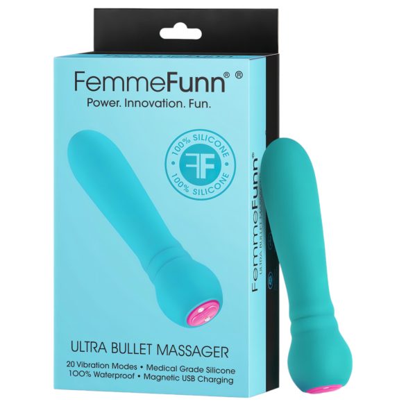 FemmeFunn - vibrator mini premium - rezistent la apă - turcoaz