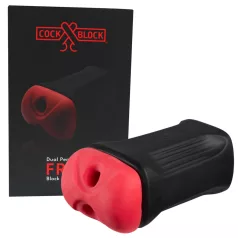   CockBlock - masturbator pentru masturbare în pereche FROT (negru)