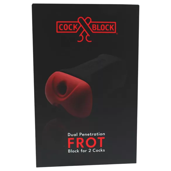 CockBlock - masturbator pentru masturbare în doi tip FROT (negru)