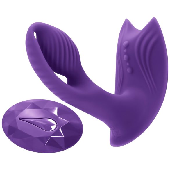Inya Bump-N-Grind - Vibrator clitoridian 2în1 radio și încălzire (mov)