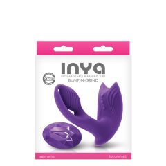   Inya Bump-N-Grind - vibrator clitoridian cu radio și funcție de încălzire 2in1 (mov)