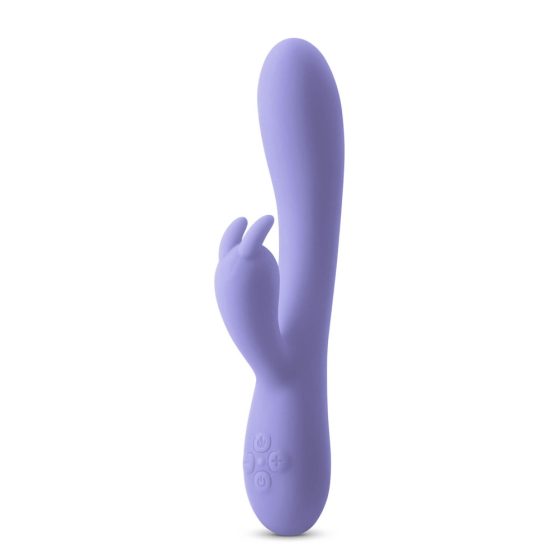 Inya Luv Bunny - vibrator cu clitoral și baterie incorporată (mov)