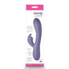   Inya Luv Bunny - vibrator cu clitoral și baterie incorporată (mov)