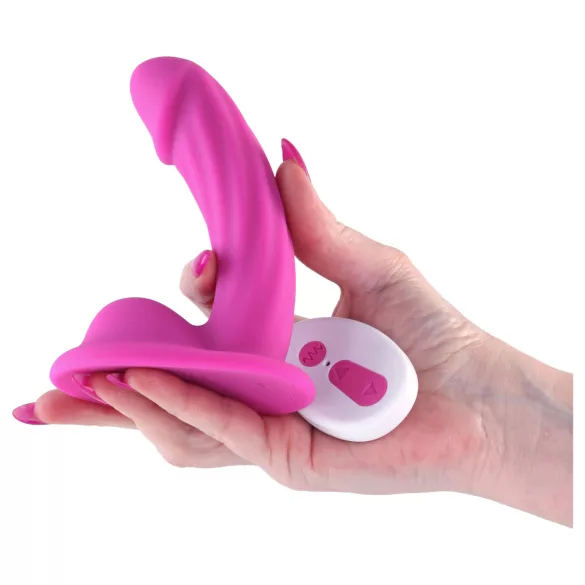 NS Novelties - Vibrator 2în1 pentru stimularea clitorisului și punctului G (roz)