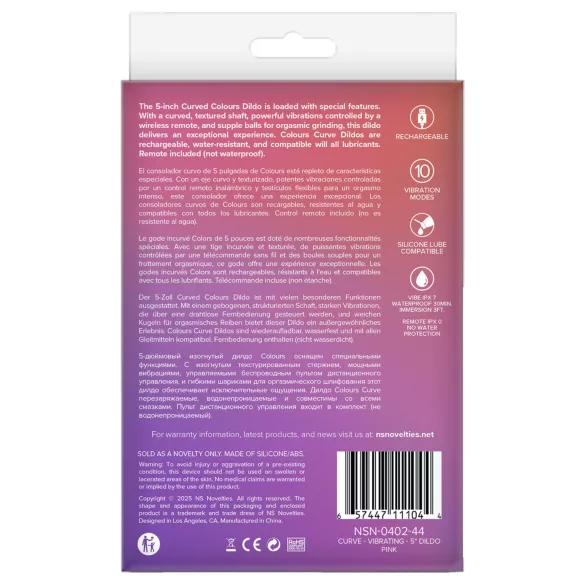 NS Novelties - Vibrator 2în1 pentru stimularea clitorisului și punctului G (roz)