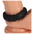 Doc Johnson Fat Tire - inel penian gros - silicon negru