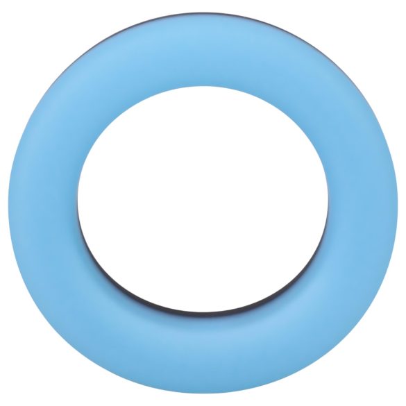 Doc Johnson - inel pentru penis luminos - silicon albastru