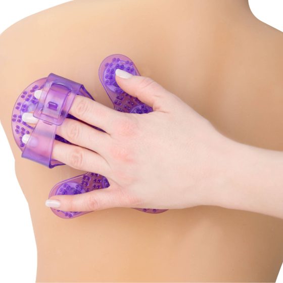 Maseur cu Bile Rotative - atelaj de masaj pentru mână (lilă)