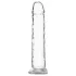 Addiction Crystal - dildo cu ventuză (transparent) - 18 cm
