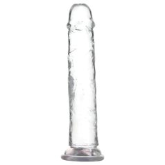 Addiction Crystal - dildo cu ventuză - transparent - 20cm
