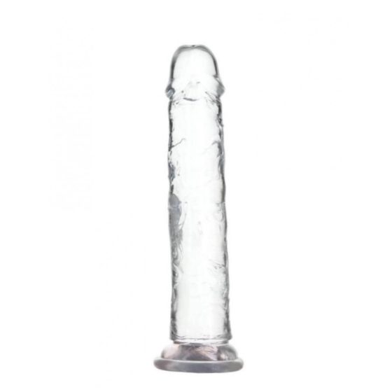 Addiction Crystal - dildo pe bază (transparent) - 20cm