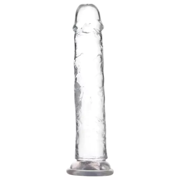 Addiction Crystal - dildo cu ventuză - transparent - 20cm