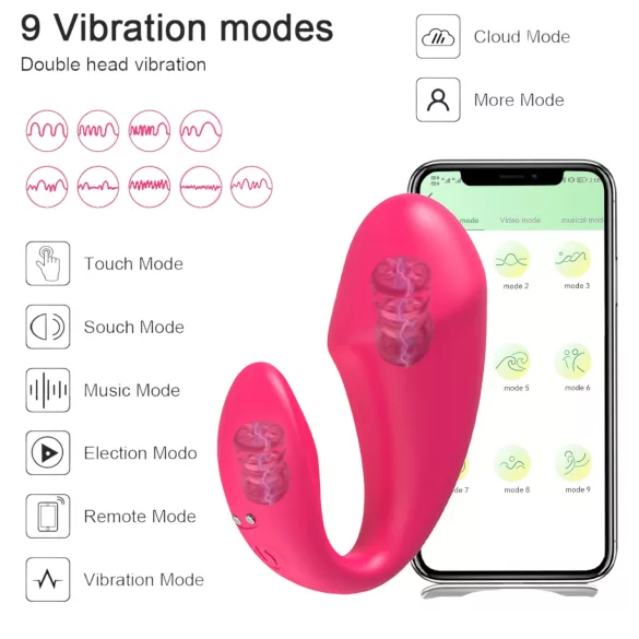 AlvUp - ou vibrator - wireless - roz