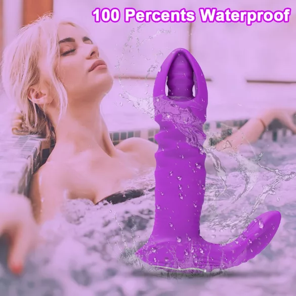 AlvUp - vibrator anal smart cu împingere - silicon mov