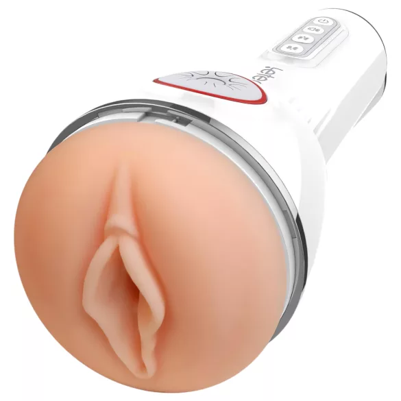 LETEN SM340 - masturbator reîncărcabil, vibrant, ce aspiră și geme