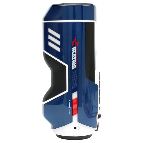 Leten SM Future Pro - masturbator futuristic cu rețea, sunete, strângere, încălzire (albastru)