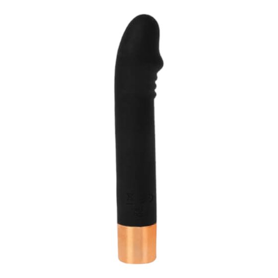 Lonely Charming Vibe Dick - vibrator de punct G, cu baterie, impermeabil (negru)