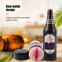   Lonely - vagină artificială într-o sticlă de bere (natur-negru)
