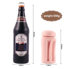   Lonely - vagină artificială într-o sticlă de bere (natur-negru)