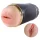 Lonely - masturbator 2 orificii gură și vulvă - material natur, negru