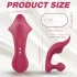Sex HD Chomper - vibrator clitoridian și anal - roșu