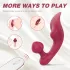 Sex HD Chomper - vibrator clitoridian și anal - roșu