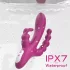 Sex HD Joker - vibrator triplu rezistent la apă, reîncărcabil - mov