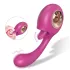 Sex HD - vibrator pentru lins și punctul G (roșu)